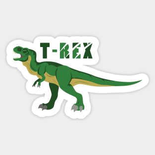 Green T-rex Sticker